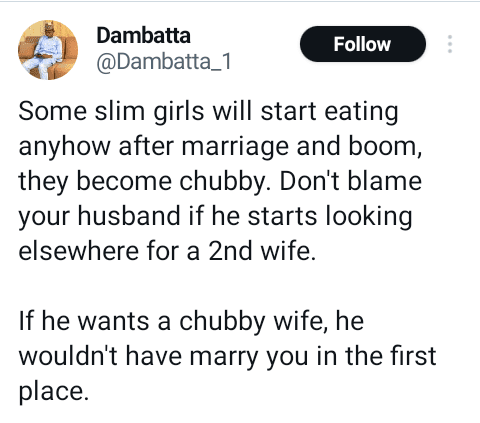 Don't Blame Your Husband If He Starts Looking Elsewhere for a 2nd Wife