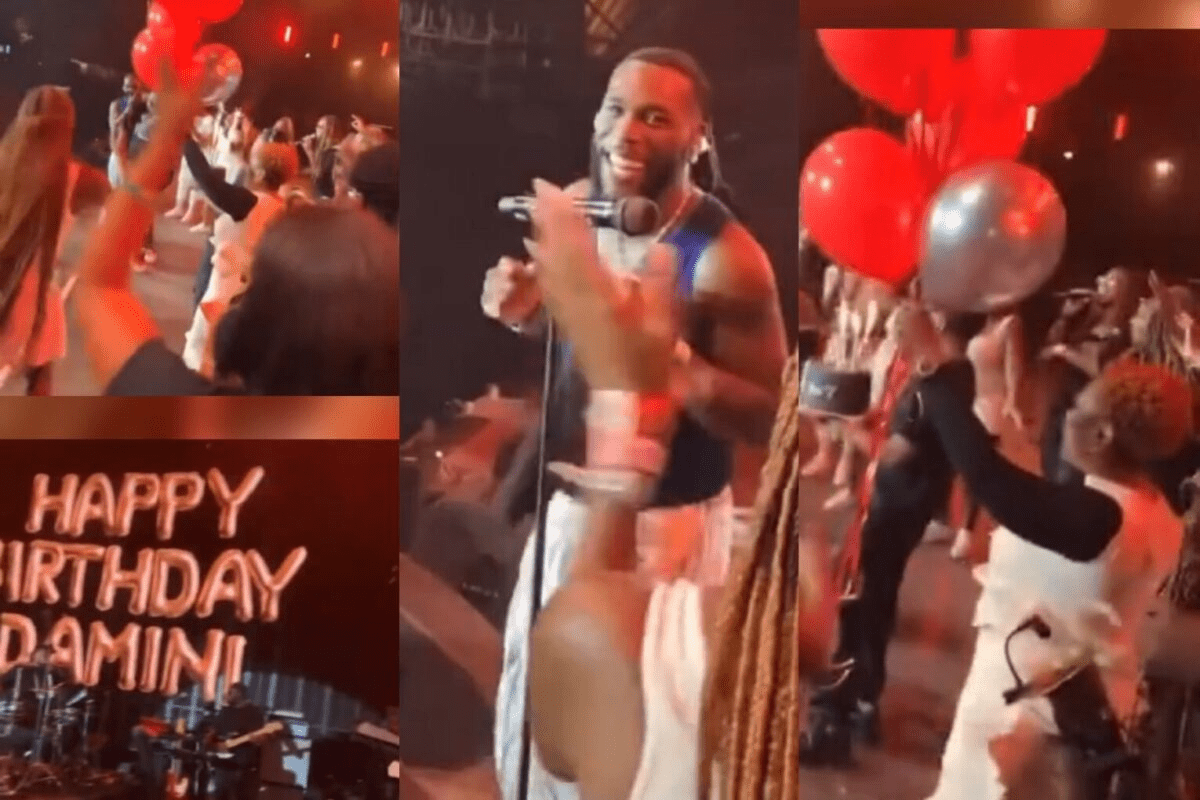 Burna Boy 32 birthday surprise by mother