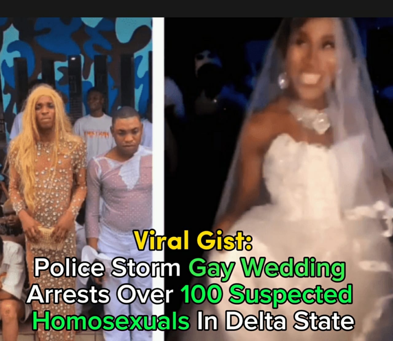 Police Storm Gay Wedding Arrests Over 100 Suspected Homosexuals