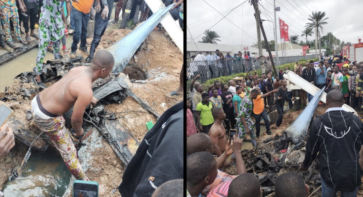 Helicopter Crashes In Lagos
