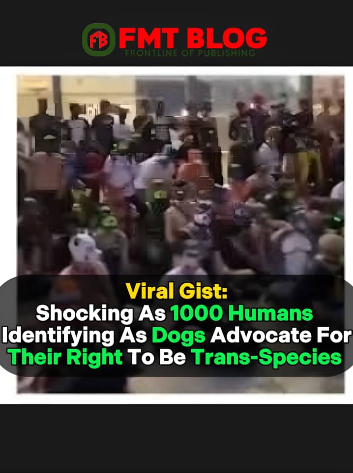 1000 Humans Identifying As Dogs Advocate For Their Right To Be Trans-Species