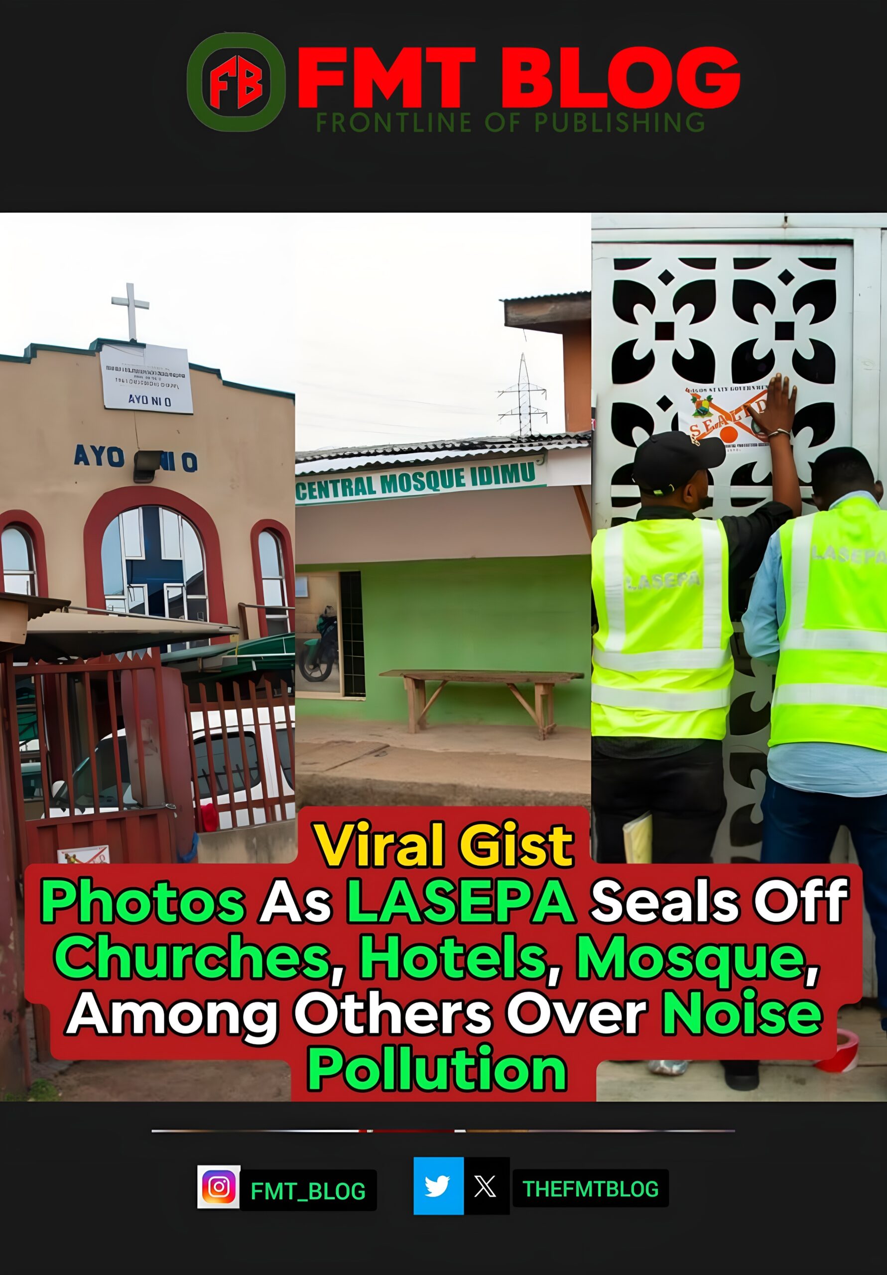 LASEPA Seals Off Churches