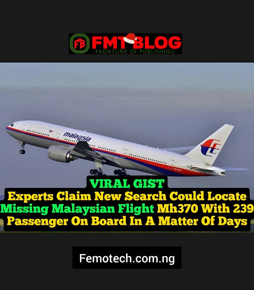 Malaysian Flight MH370 With 239 People on Board In A Matter Of 'Days'