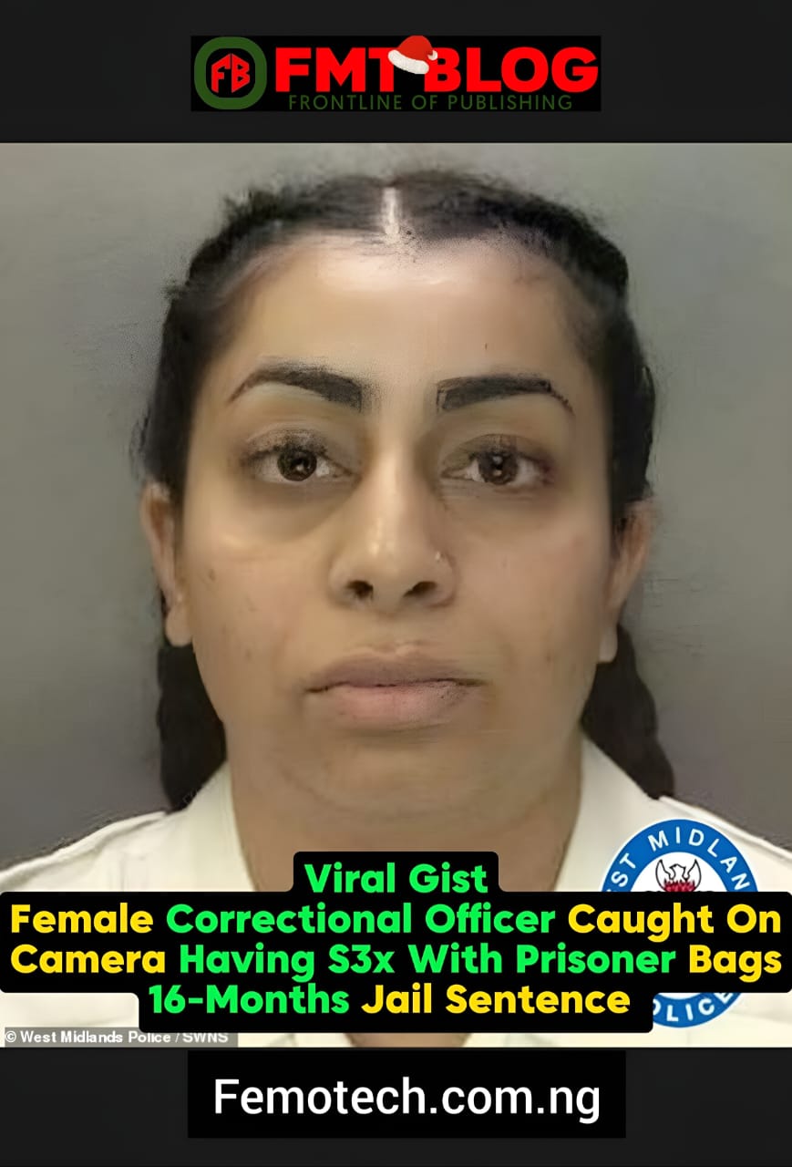 Female Correctional Officer Caught On Camera Having S3x With Prisoner Bags 16-Month Jail Sentence