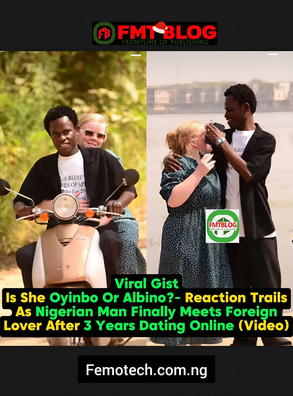 Nigerian Man finally meets foreign lover after dating 3 years dating online