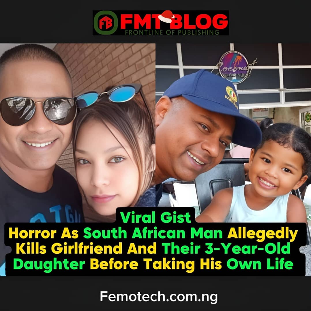 South African Man Allegedly Kills Girlfriend And Their 3-Year-Old Daughter