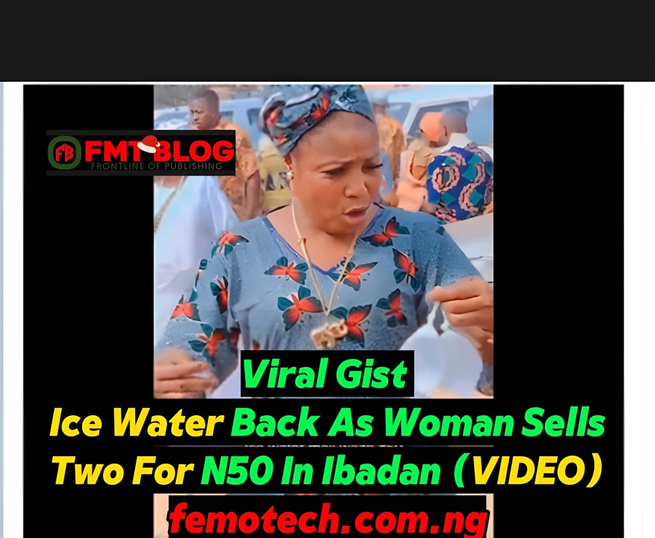 Ice water back as woman sells two for N50 in Ibadan