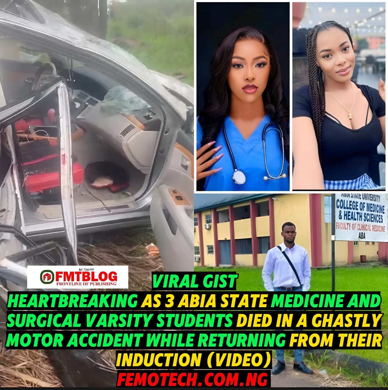 3 Abia State Medicine And Surgical Varsity Students Died