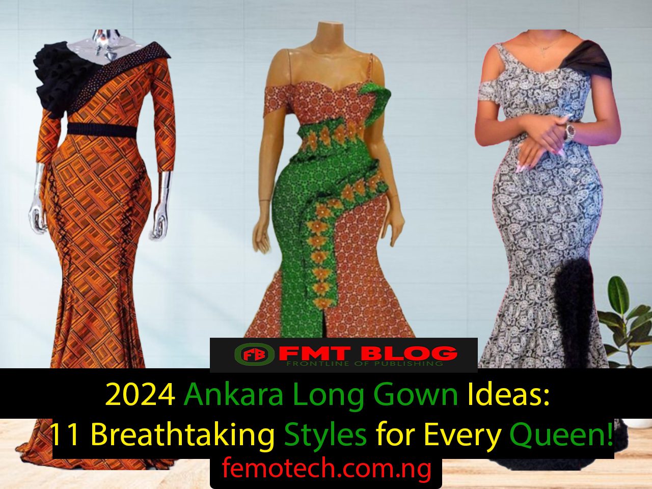 Ankara Long Gown