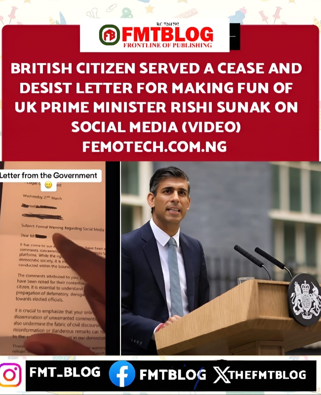British Citizen Served A Cease-And-Desist Letter