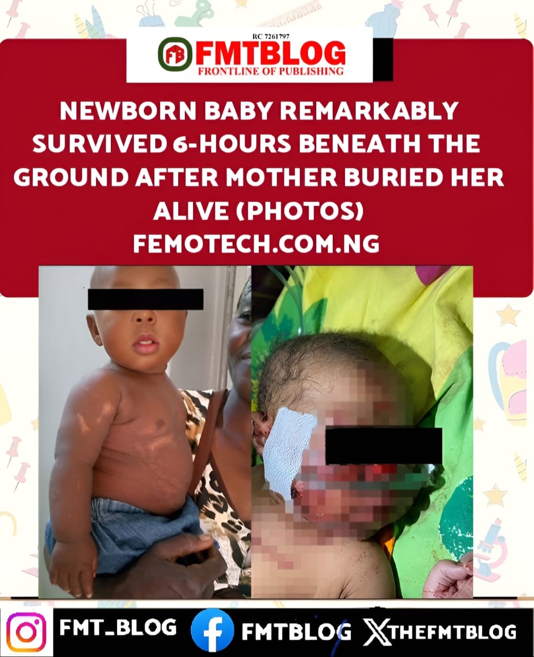 Newborn Baby Remarkably Survived 6-Hours Beneath The Ground