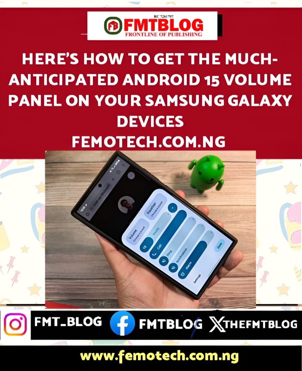 Android 15 Volume Panel