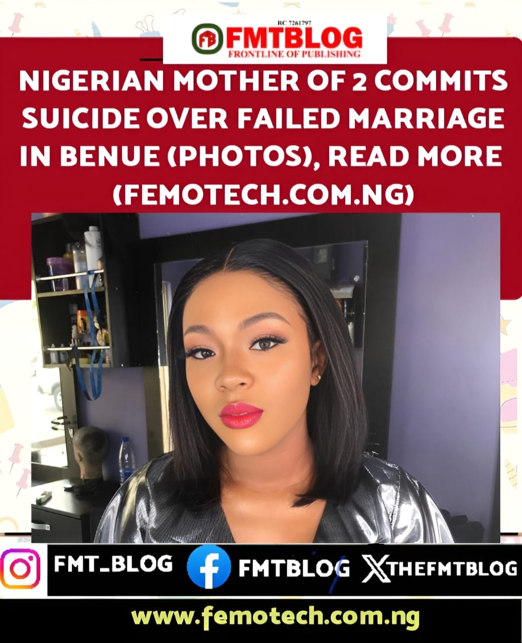 Nigerian Mother 2 Commits Suicide Over Failed Marriage