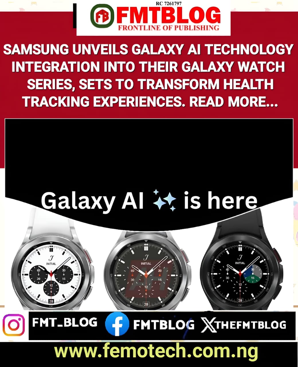 Samsung Unveils Galaxy AI Technology Integration Into Their Galaxy Watch Series, Sets To Transform Health Tracking Experiences