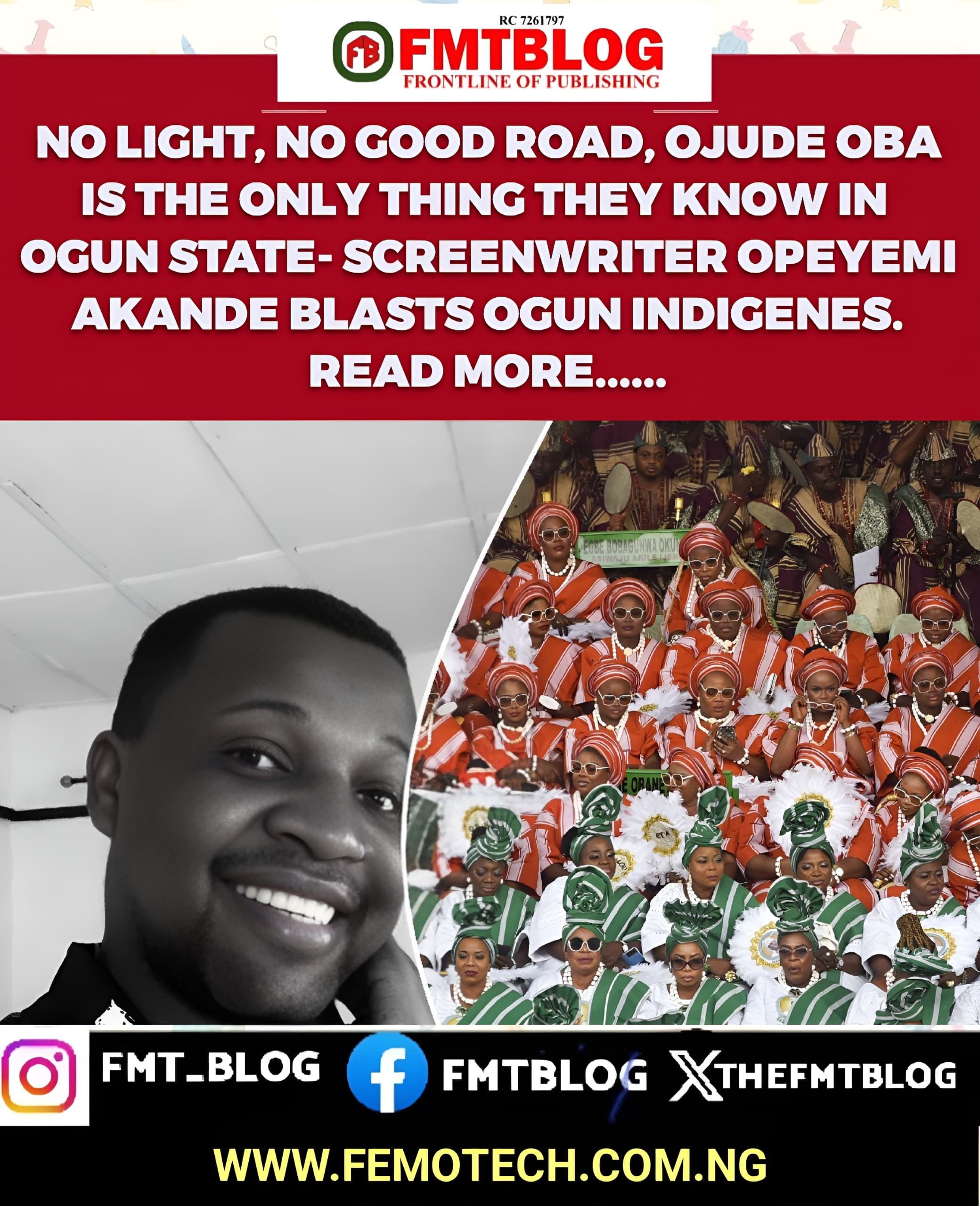 Screenwriter Opeyemi Akande