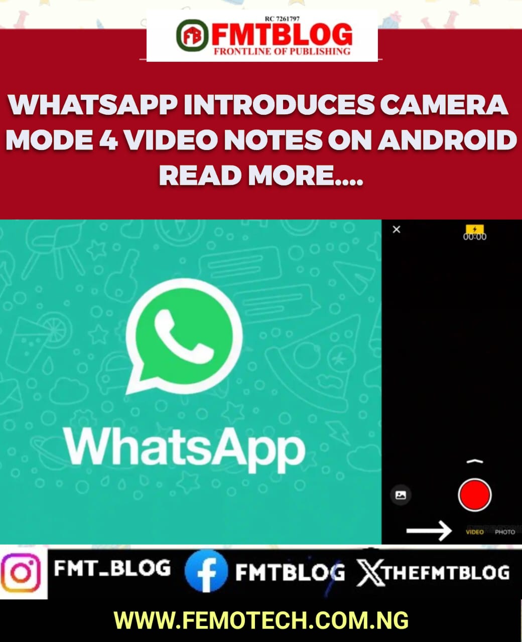 WhatsApp Introduces Camera Mode