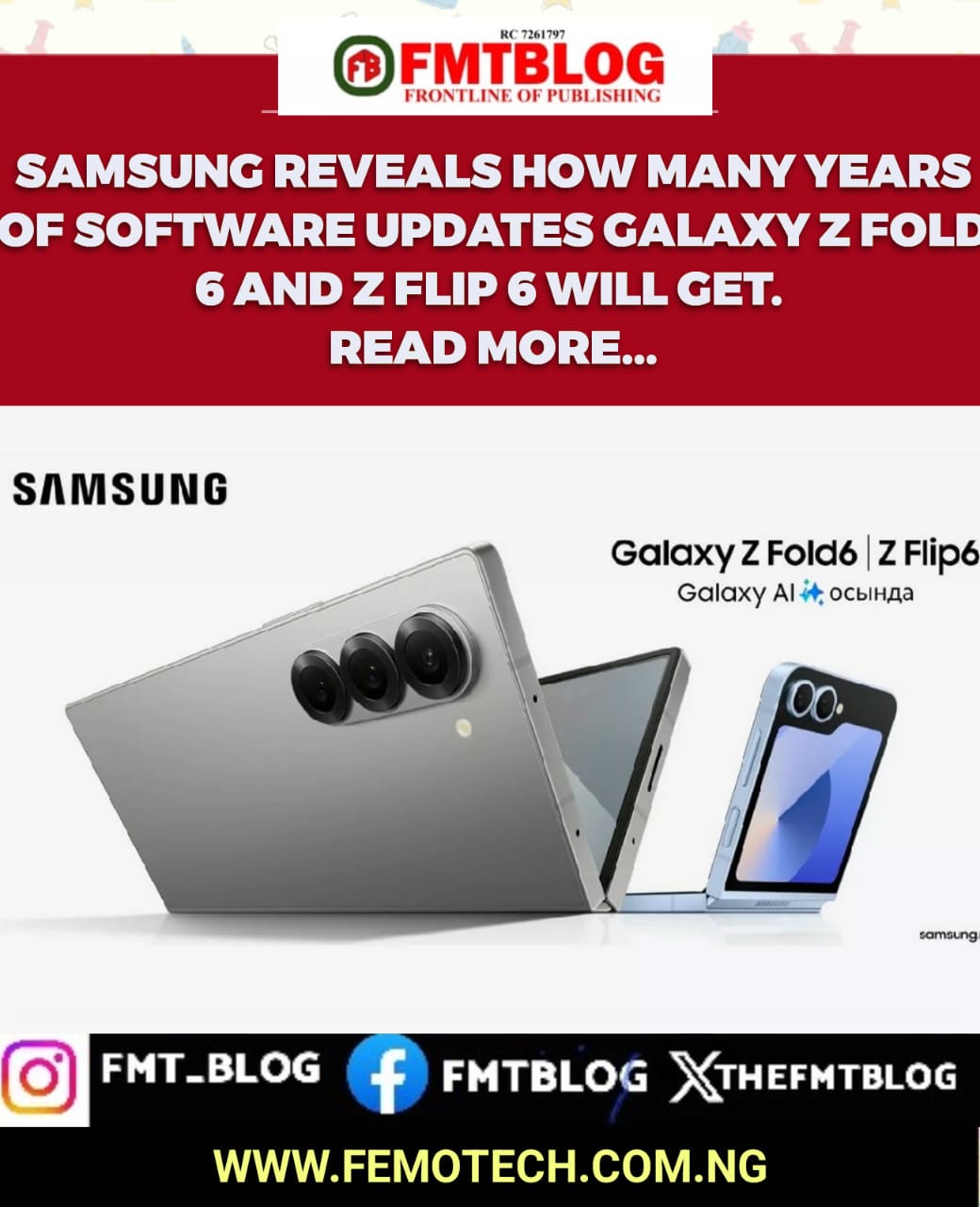 Galaxy Z Fold 6 and Z Flip 6
