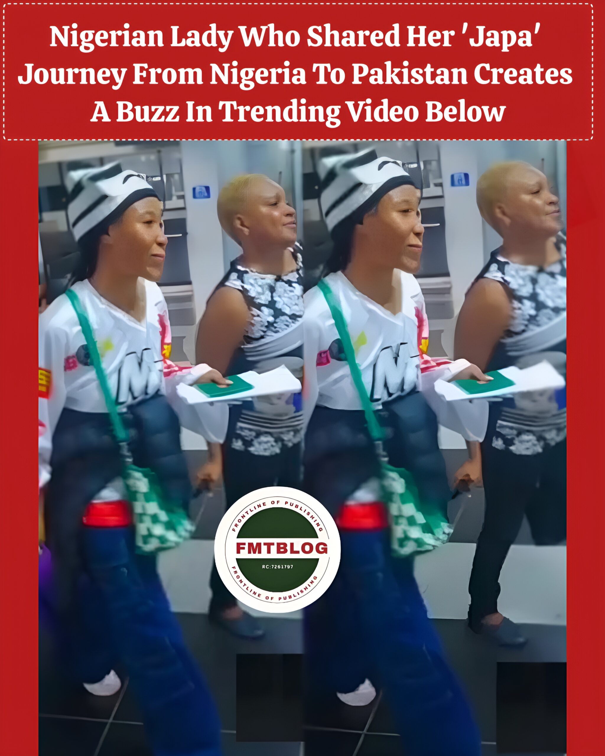 Nigerian Lady Who Shared Her 'Japa' Journey From Nigeria To Pakistan Creates A Buzz In Trending Video Below
