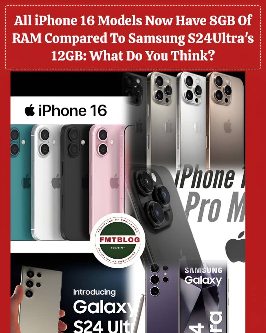 iPhone 16 vs Samsung S24 Ultra