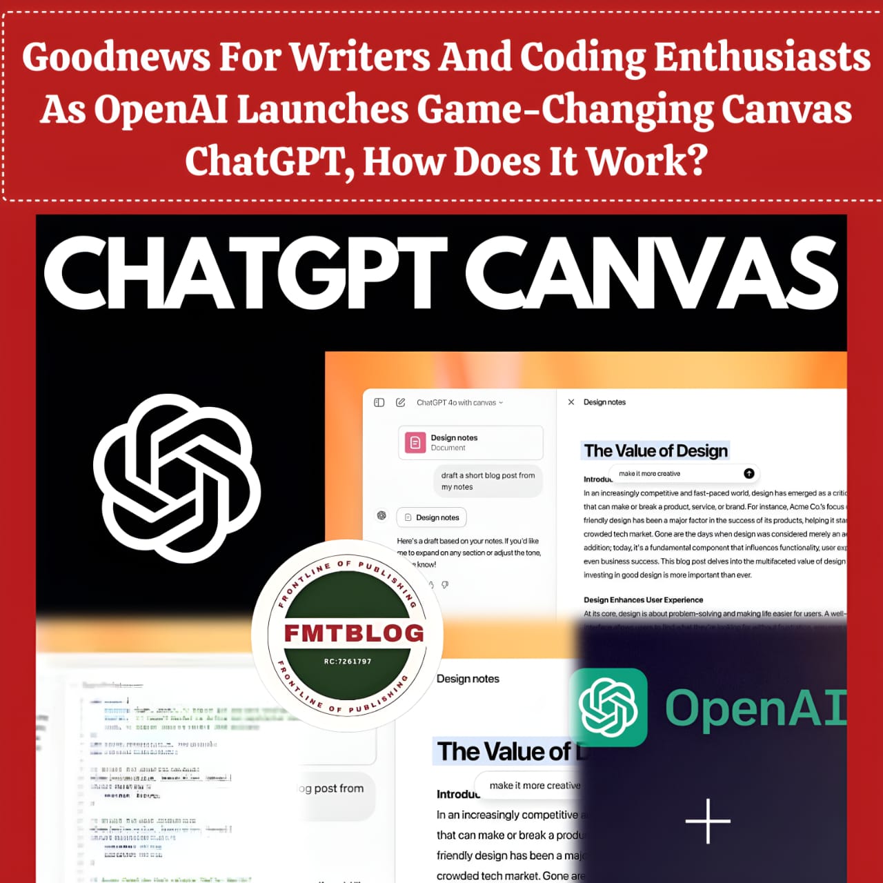OpenAI Canvas ChatGPT