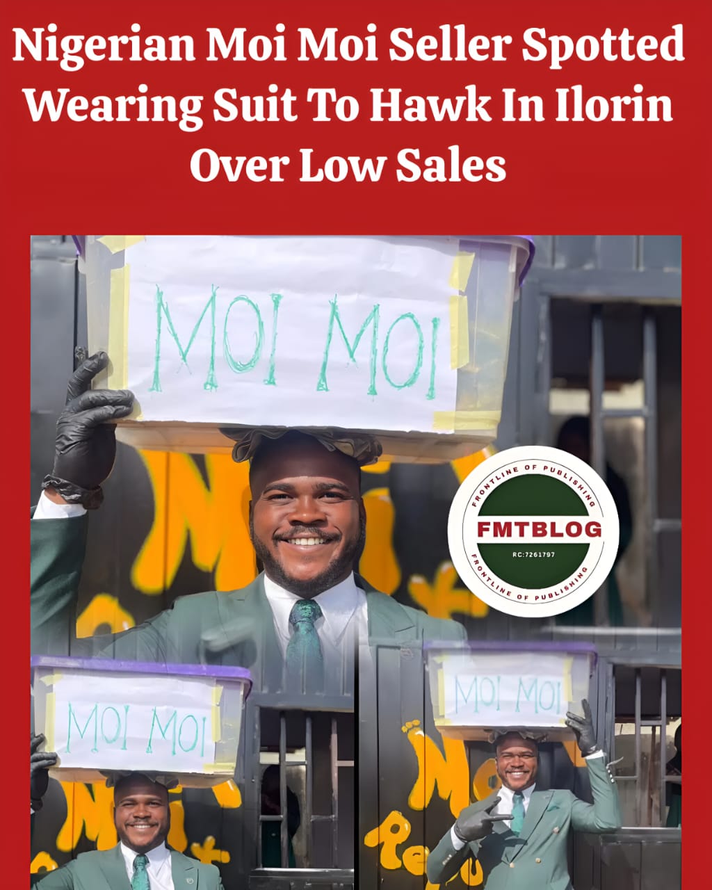 Nigerian Moi Moi Seller